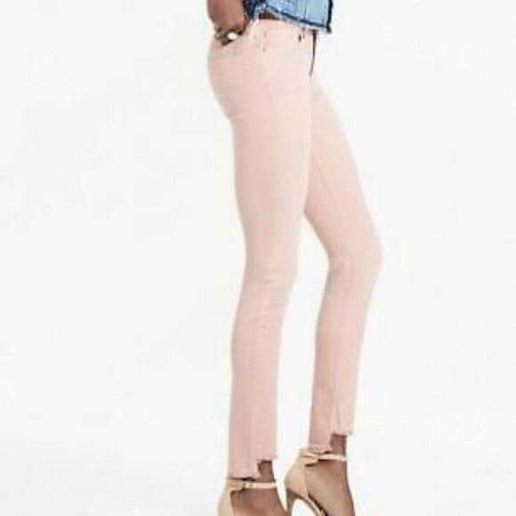 Lucky Brand Ava Mid Rise Skinny w Raw Hem in Step Fray Pinwheels NWOT - Picture 8 of 8
